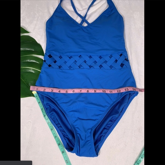 NWD Bleu by Rod Beattie Basket Weave One-Piece 6 - Picture 6 of 12